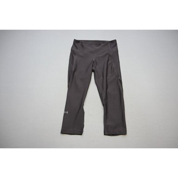 Under Armour Leggings HeatGear Compression Capri Pants Womens Size Medium - Picture 1 of 6